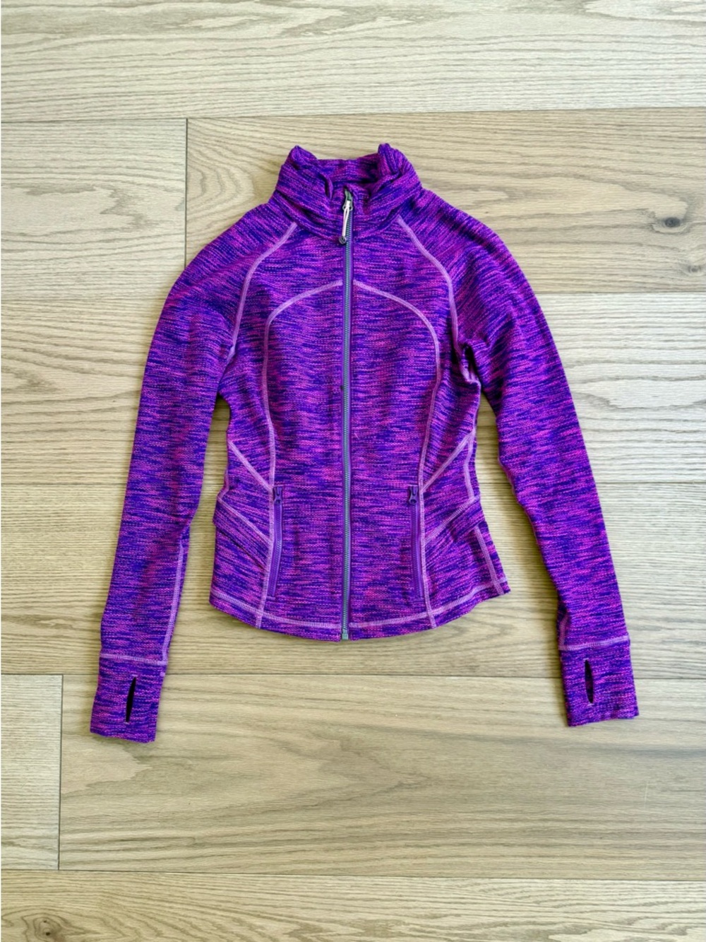 lululemon athletica Purple Space-Dye Full-Zip Bomber Jacket